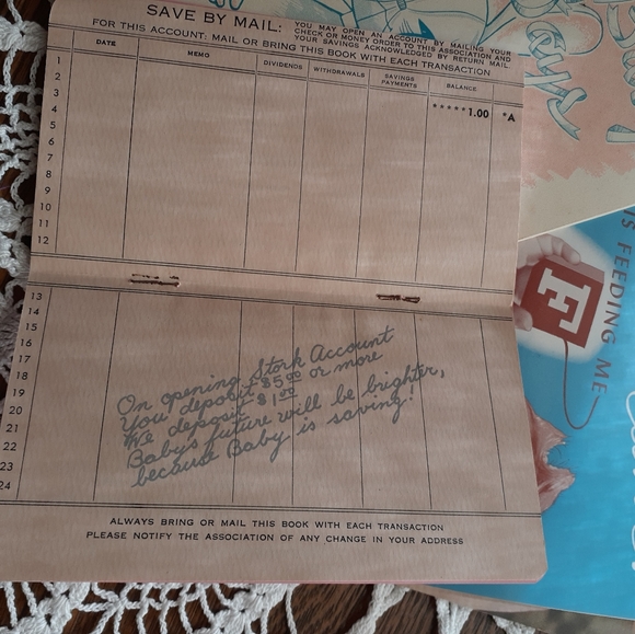 Lot of 1950s baby ephemera and Little Boy Blue warming bowl. - Picture 9 of 16